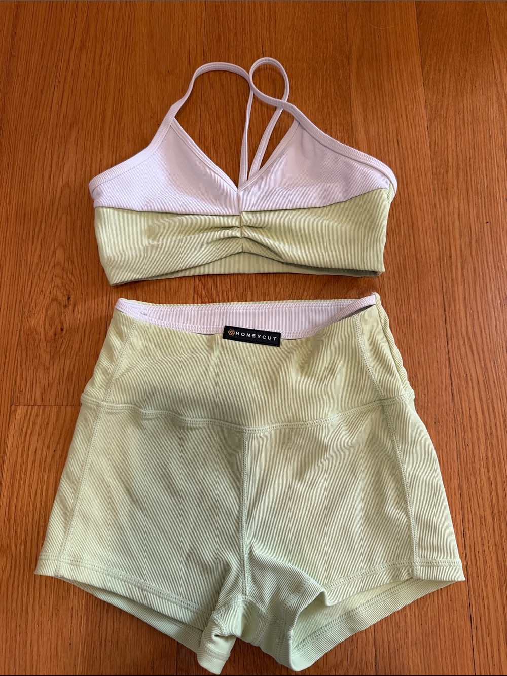 Honeycut Kids Light Green Two-Piece Active Set